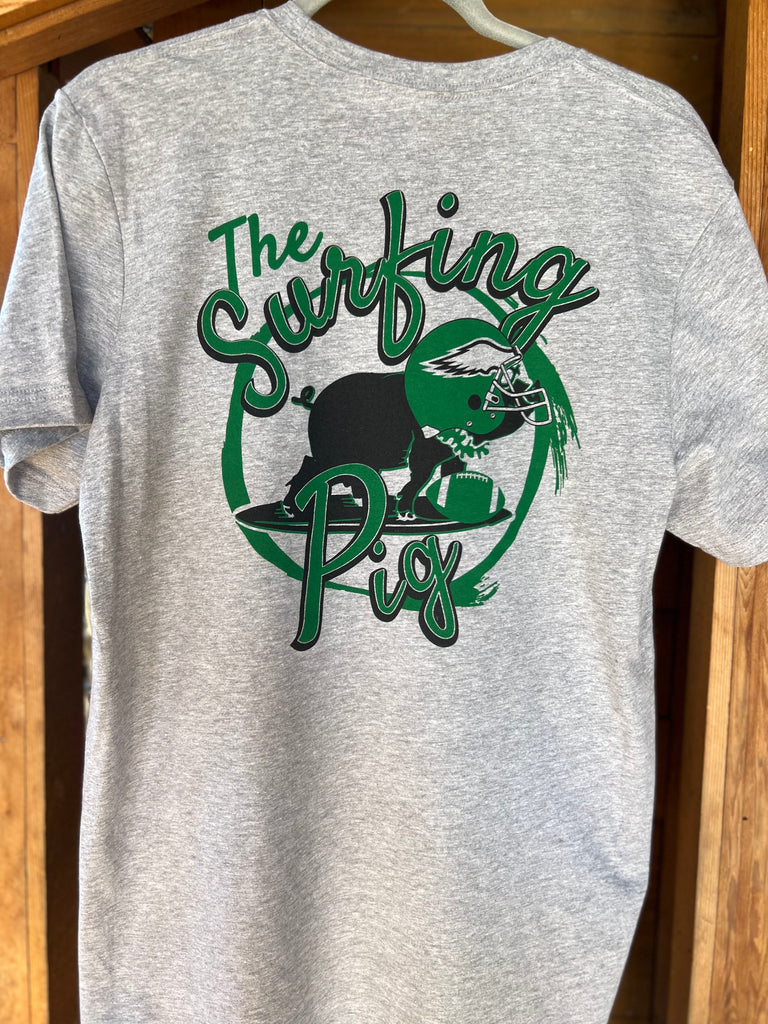 SP Eagles Grey Short Sleeve Tee – The Surfing Pig