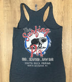 The Surfing Pig Women Charcoal Tank